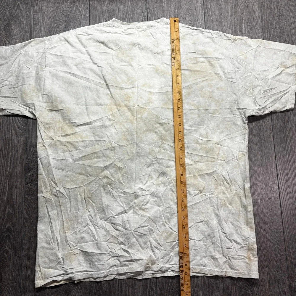 Liquid Blue Cleveland Indians Chief Wahoo Baseball Shirt XXL White Tie Dye 2014 - Picture 6 of 8